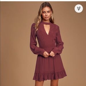 NWT Burgundy lulus dress, size small